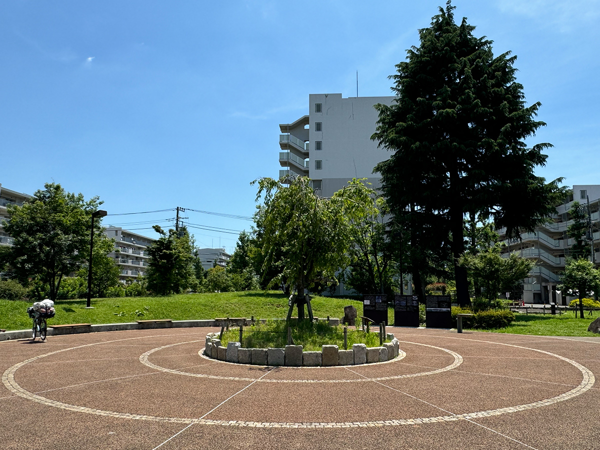 中島飛行機武蔵製作所 爆撃照準点（武蔵野市緑町）